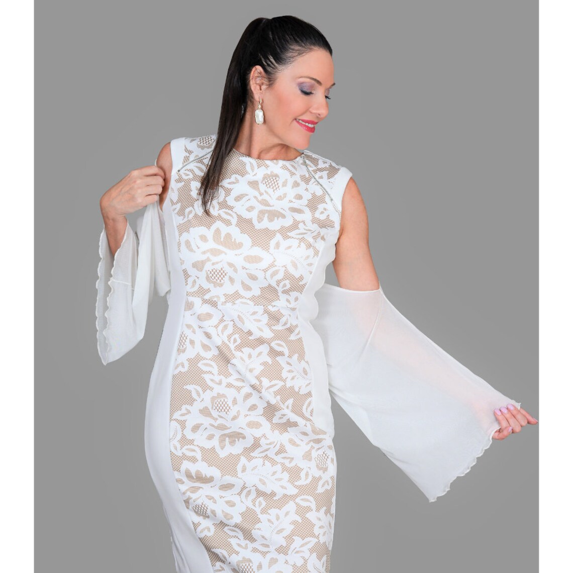 Ivory Sheer Shrug Etsy