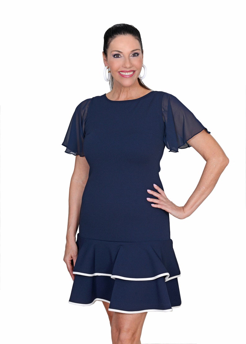 Nautical Navy Detachable Sleeves Etsy