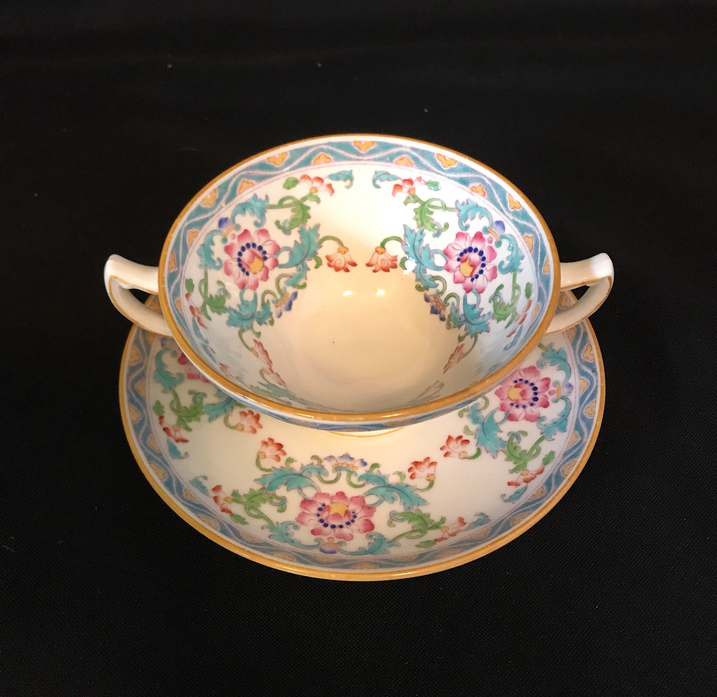 Minton Soup Cup and Saucer Etsy