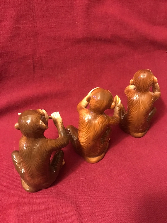 Fitz and Floyd 3 Piece Musical Monkey Band Japan . - Etsy