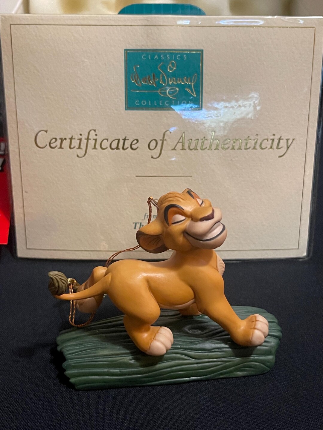 Disney Classics Collection WDCC Simba Lion King Porcelain Ornament With ...