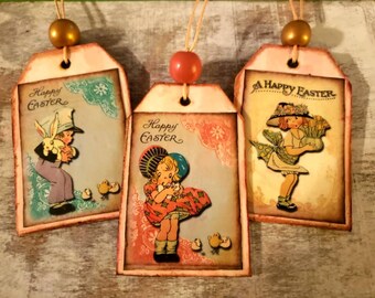 Vintage, retro. Easter ornaments. Home decoration