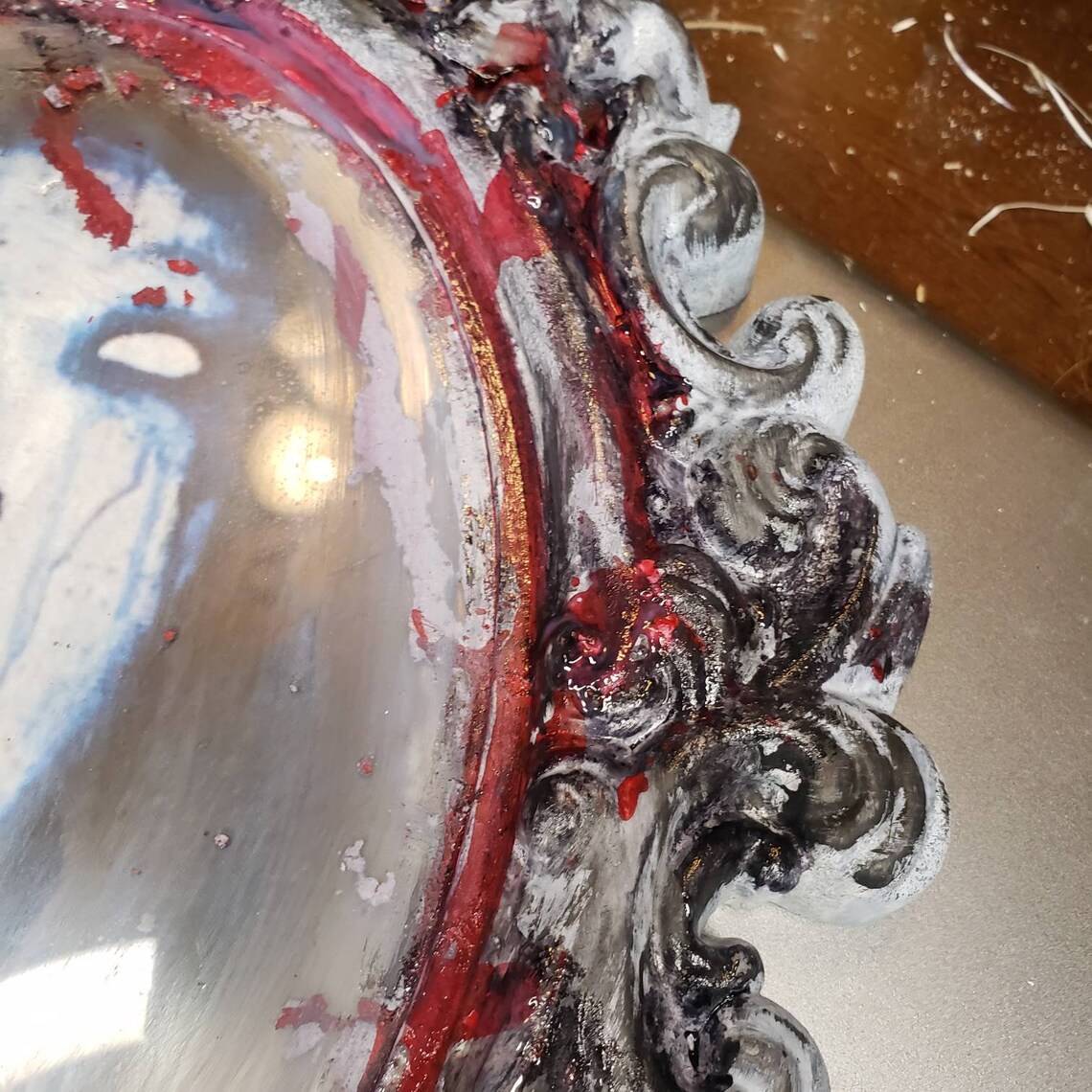 Bloody Mary faux mirror. halloween decor horror urban Etsy