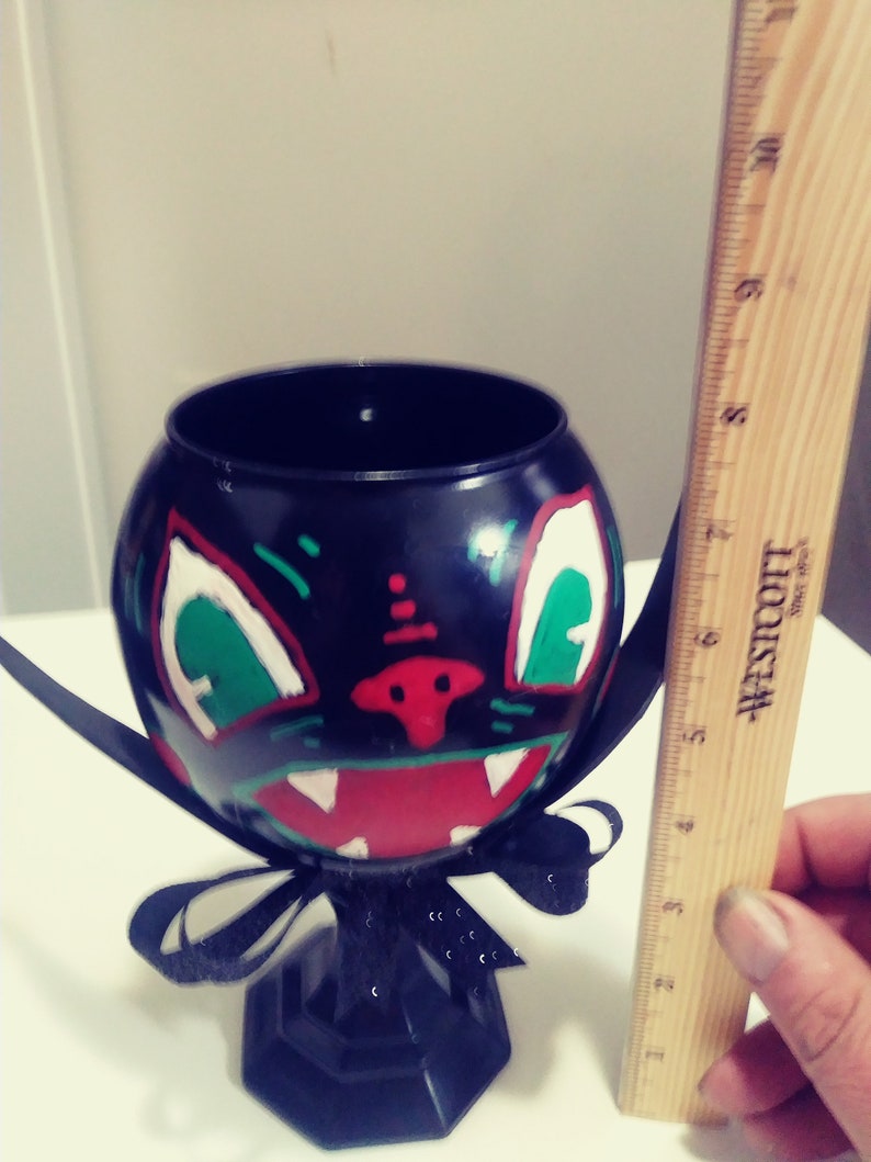 Vintage inspired Halloween bat candy dish Etsy