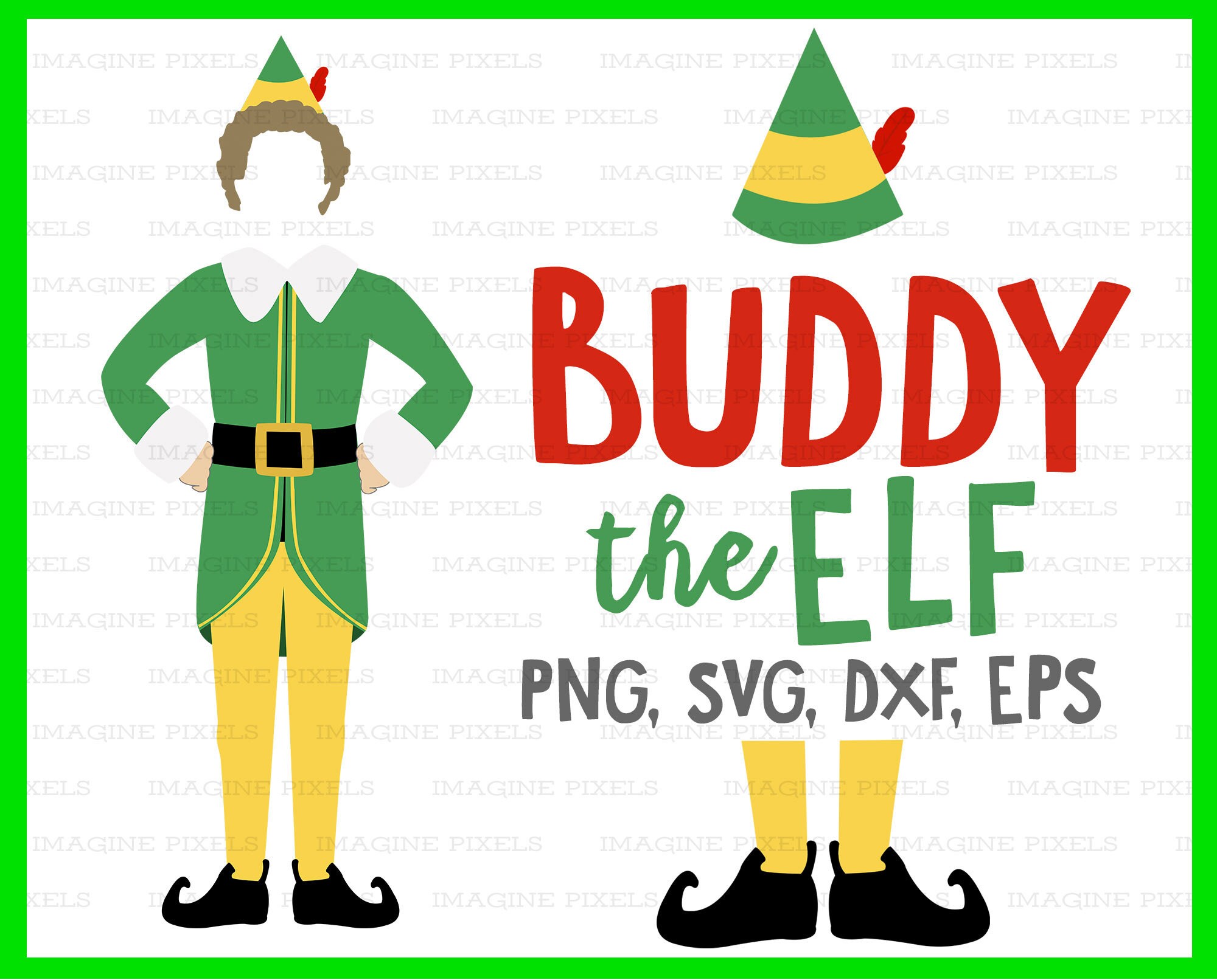 Download Buddy The Elf Christmas SVG PNG DXF eps Holiday Movie ...
