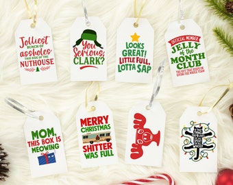 Christmas Vacation Quote Gift Tags Printable (Instant Download) - Etsy