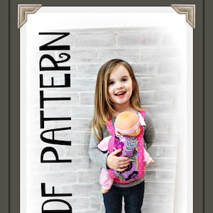 Doll Carrier PDF TUTORIAL/PATTERN - Instant Download