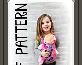 Doll Carrier PDF TUTORIAL/PATTERN - Instant Download