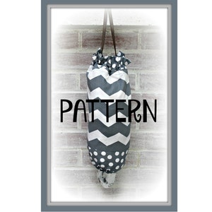 TUTORIAL - Grocery Bag Holder - PATTERN - PDF - Instant download - sew - Plastic Sack Holder