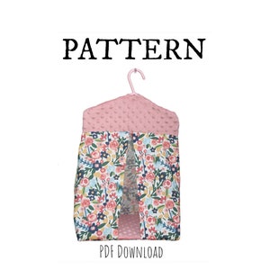 Tutorial/Pattern - Hanging Diaper Caddy- PDF Instant Download - Diaper Tent - Nursery - Infant - DIY