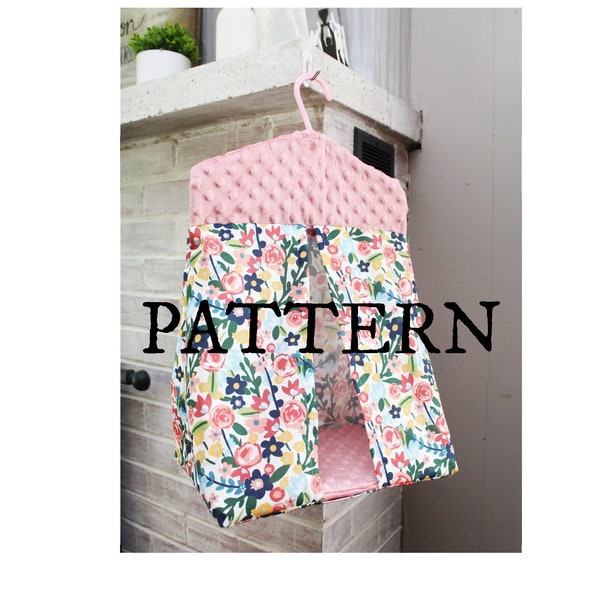 Tutorial/Pattern - Hanging Diaper Caddy- PDF Instant Download - Diaper Tent - Nursery - Infant - DIY