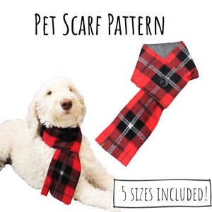 PDF PATTERN/Tutorial Pet Scarf - x5 sizes - Instant Download - PDF - _+ Video Instrucion, Written Instruction (with pictures)