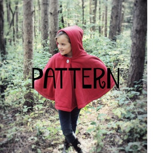 5 sizes included! PDF PATTERN + Video Tutorial -Poncho 5 sizes - Instant download - Poncho - Baby/Toddler/Youth S/Youth M/Youth L/Adult