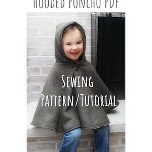 Car seat Poncho PDF Tutorial/PATTERN - Ages baby through adult - Instant download - Poncho - Toddler - Car seat Poncho - Car seat Canopy