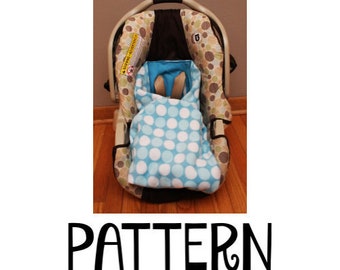 Pattern - Tutorial - Carseat Blanket - DIY - INSTANT DOWNLOAD