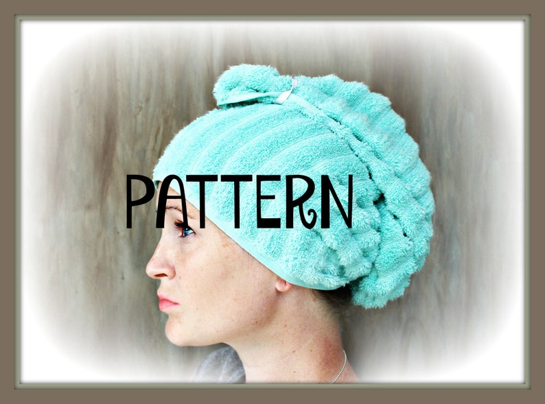 PDF PATTERN Hair Turban Hair Towel DIY Tutorial | Etsy