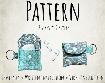 PDF Pattern - Snap Keyring Pouch Tutorial/Pattern - Instant Download - Sewing - Air Pod Pouch - Lipstick Pouch - Money Pouch  DIY