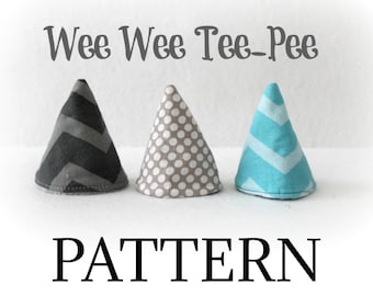PDF Pattern - Tinkle Tent - Wee Wee T-Pee - Baby boy shower gift idea