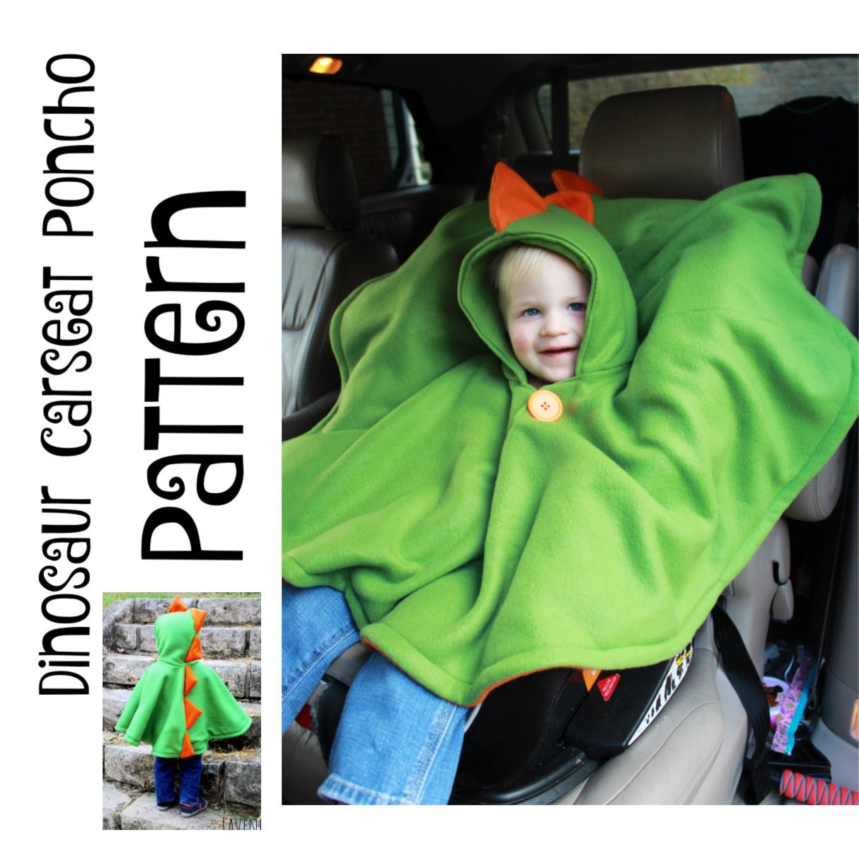 Lightweight Poncho - Dino