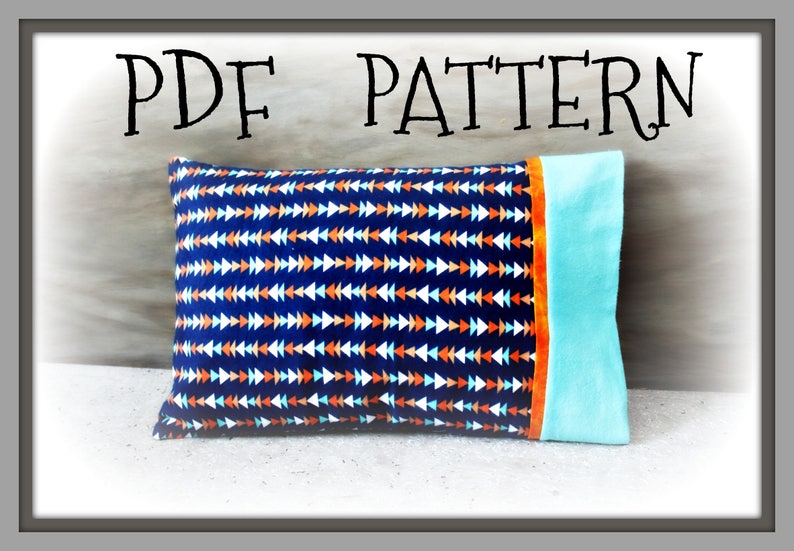 Sewing PDF Tutorial Burrito Pillowcase Two sizes included Pattern Instant Download image 2