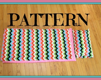 PDF Tutorial + Video Tutorial - Nap Mat Cover with Attached Blanket and Pillow case - Pattern - Instant Download - Video Tutorial Included