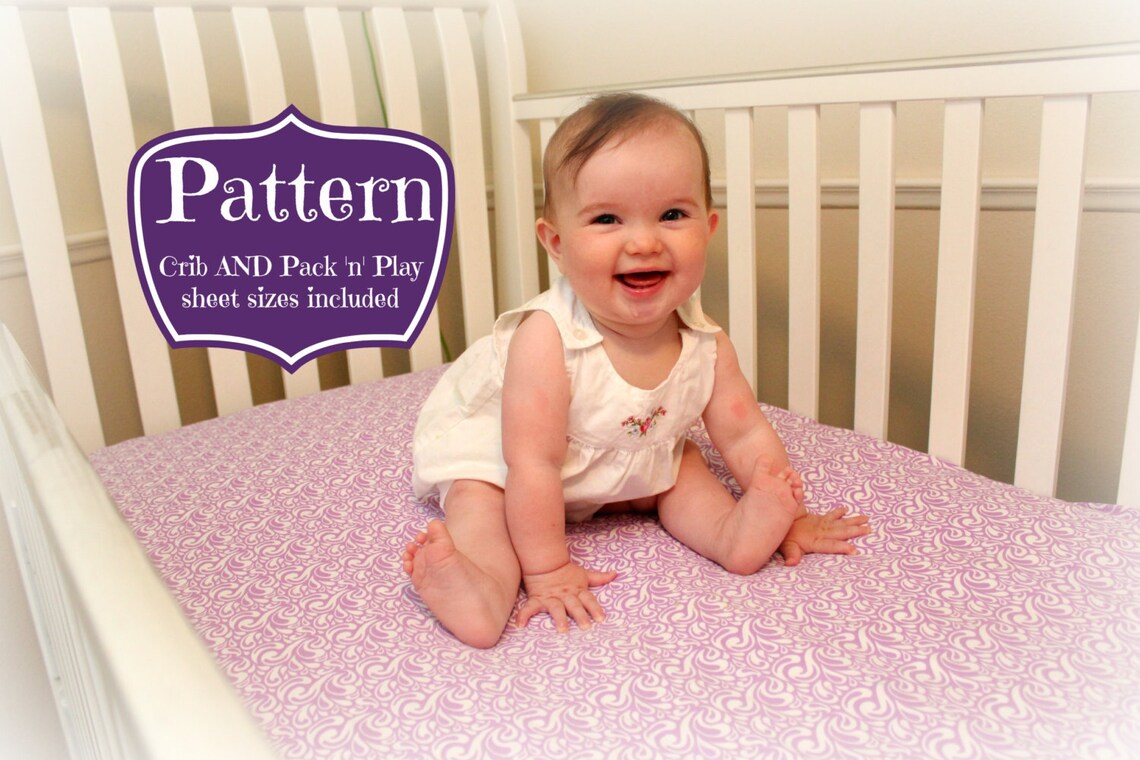 PDF PATTERN for Crib AND Pack 'n' Play Sheets & for Etsy