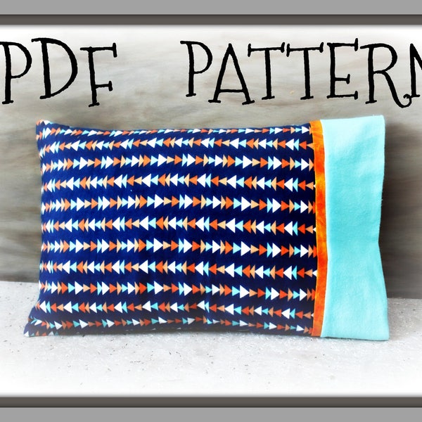 Sewing PDF Tutorial -Burrito Pillowcase - 4 sizes included (travel, standard, queen & king size) - Pattern - Instant Download