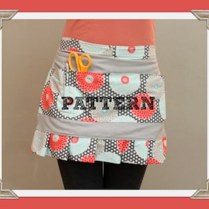 PDF Pattern - Ruffled Vendor Apron - Craft Apron - Step by step tutorial - Instructions - Sewing Pattern