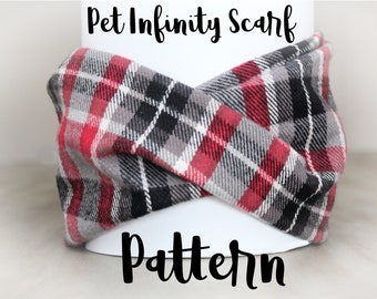 PDF PATTERN/Tutorial Pet Infinity Scarf! Instant Download - PDF - Easy - Many sizes! Video Instruction also included!