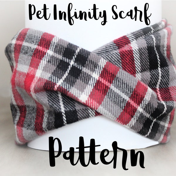 PDF PATTERN/Tutorial Pet Infinity Scarf! Instant Download - PDF - Easy - Many sizes! Video Instruction also included!