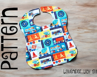 PATTERN - Tutorial - Toddler Bib - PDF - Instant Download - Step By Step Instructions
