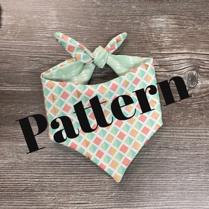 PDF Pattern Tutorial Dog Bandana - x5 sizes -Instant Download