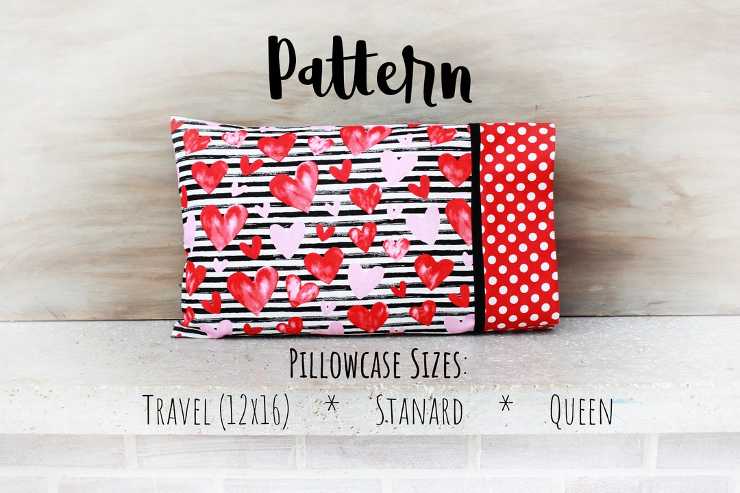 Sewing PDF Tutorial Videoburrito Pillowcase 4 Sizes Included travel