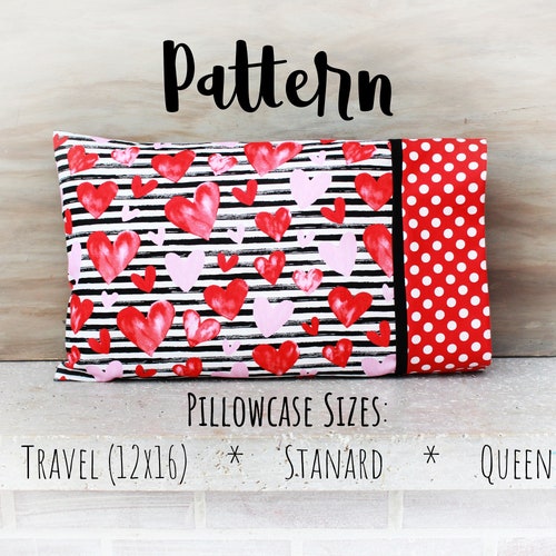 Sewing PDF Tutorial Videoburrito Pillowcase 4 Sizes Etsy