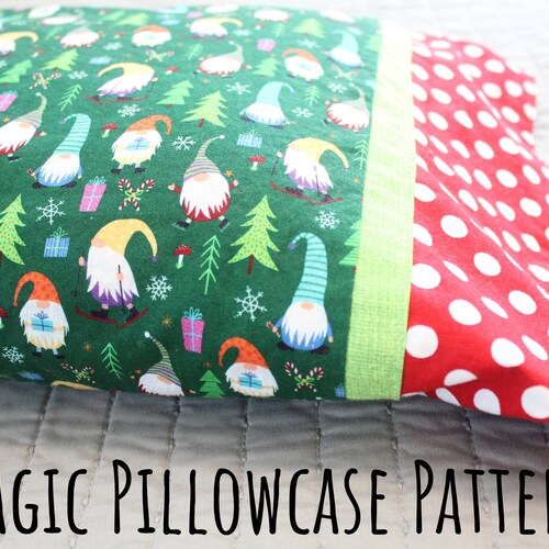 Sewing PDF Tutorial Videoburrito Pillowcase 3 Sizes Etsy