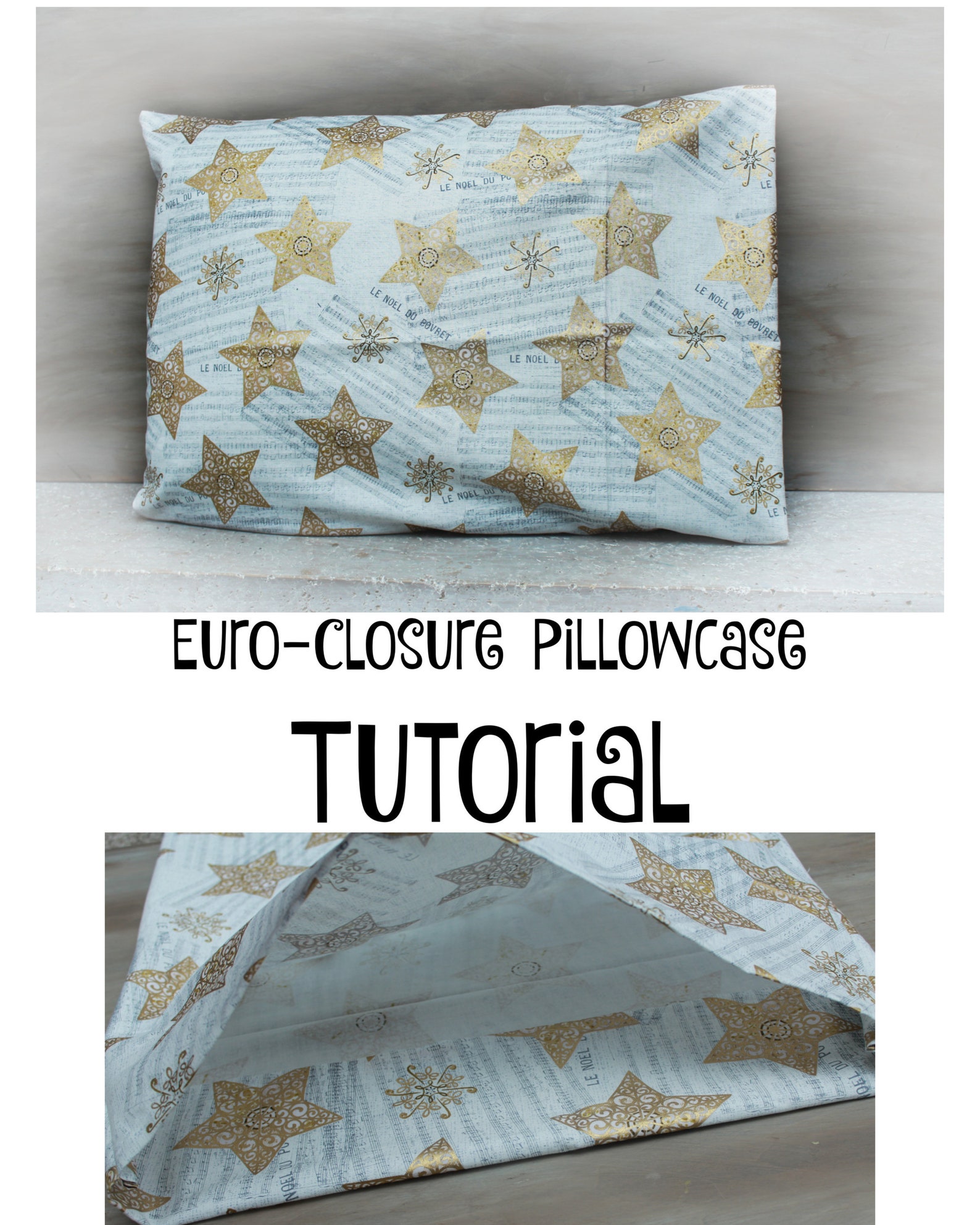Sewing PDF Tutorial Euro Closure Pillowcasetravel Etsy