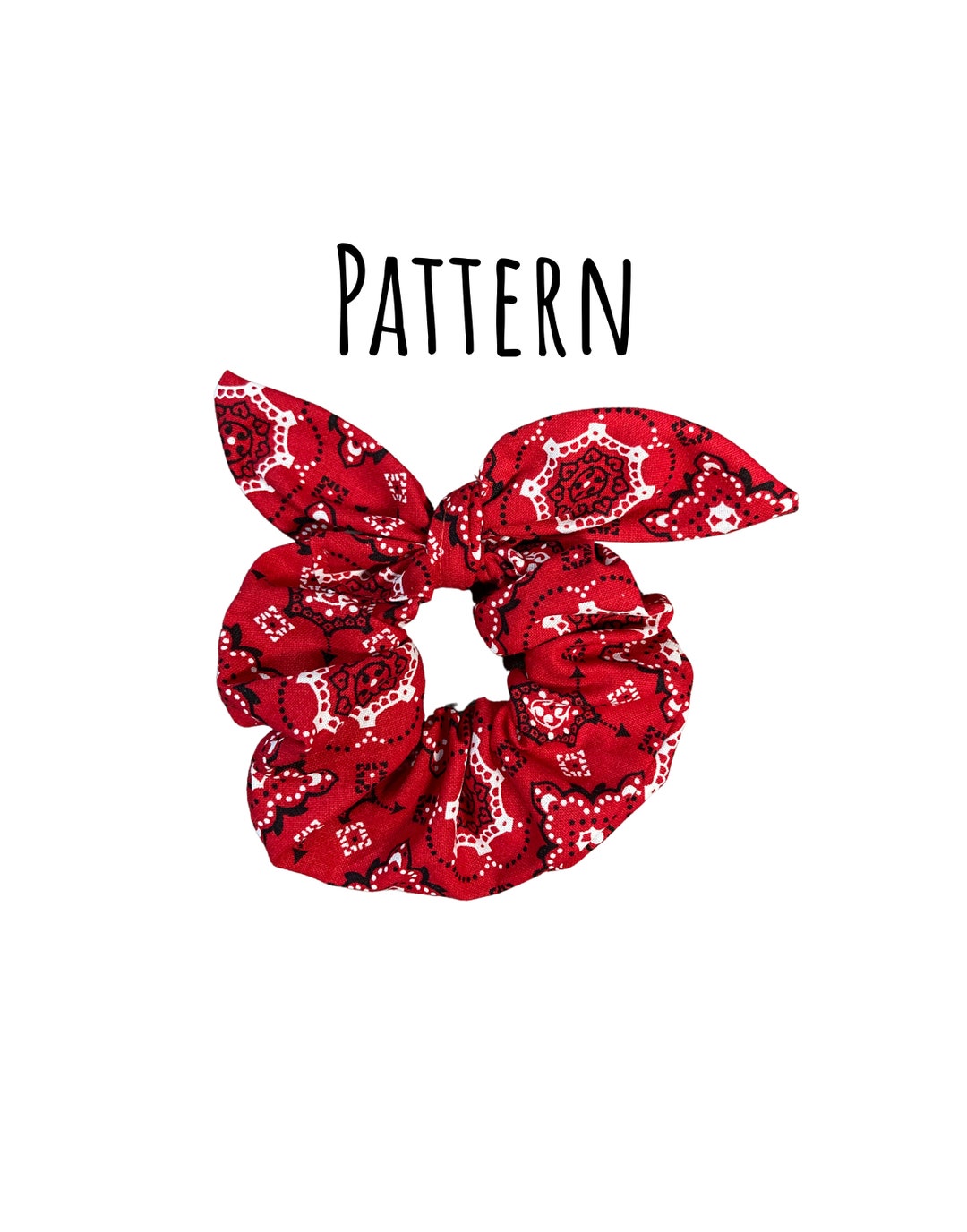 PDF PATTERN Hair Scrunchie Pattern/tutorial - Instant Download - PDF - Etsy