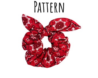 PDF PATTERN  Hair Scrunchie Pattern/Tutorial - Instant Download - PDF