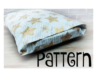 Sewing PDF Tutorial - Euro Closure Pillowcase-Travel, Standard, Queen & King sizes included plus formula for any pillow size!