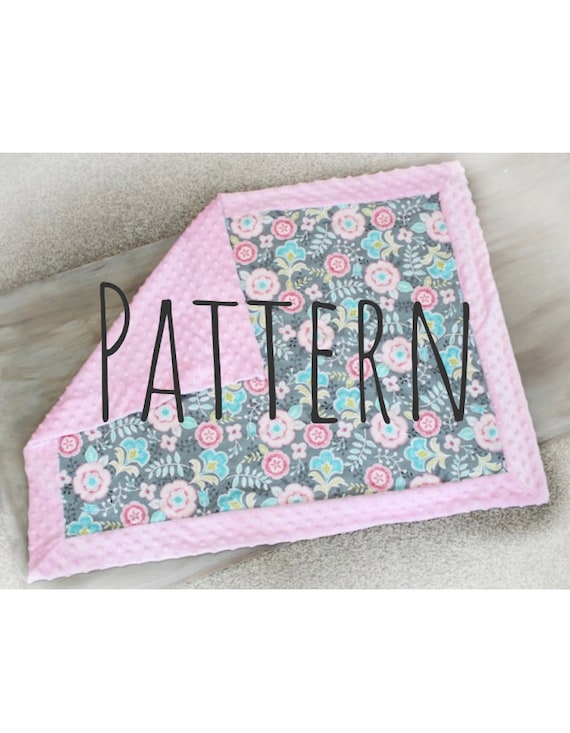 Self Binding Blanket Tutorial INSTANT DOWNLOAD DIY formula Provided for Any Size Blanket sewing Baby Blanket Minky Edges Self Bind Etsy