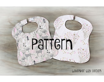 Full Coverage Bib PATTERN - Tutorial - Toddler Bib - PDF - Instant Download - Step By Step Instructions