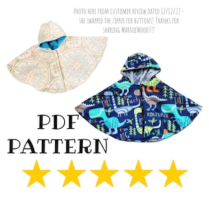 PDF PATTERN -Zippered Carseat Poncho - Instant download - Poncho - many sizes included, baby, Toddler, adult-Carseat Poncho - Carseat Canopy