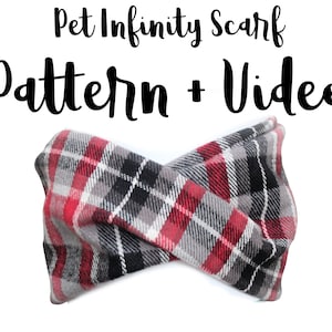 PDF PATTERN/Tutorial Pet Infinity Scarf! Instant Download - PDF - Easy - Many sizes! Video Instruction also included!
