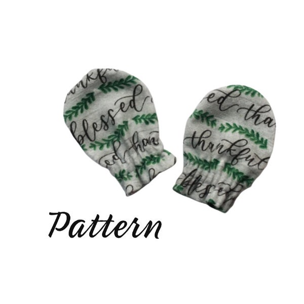 Baby No Scratch Mittens Pattern Etsy