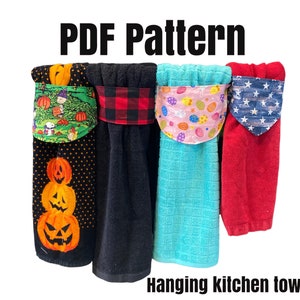 Hanging Kitchen Towel Pattern and Tutorial PDF (Instant Download) 