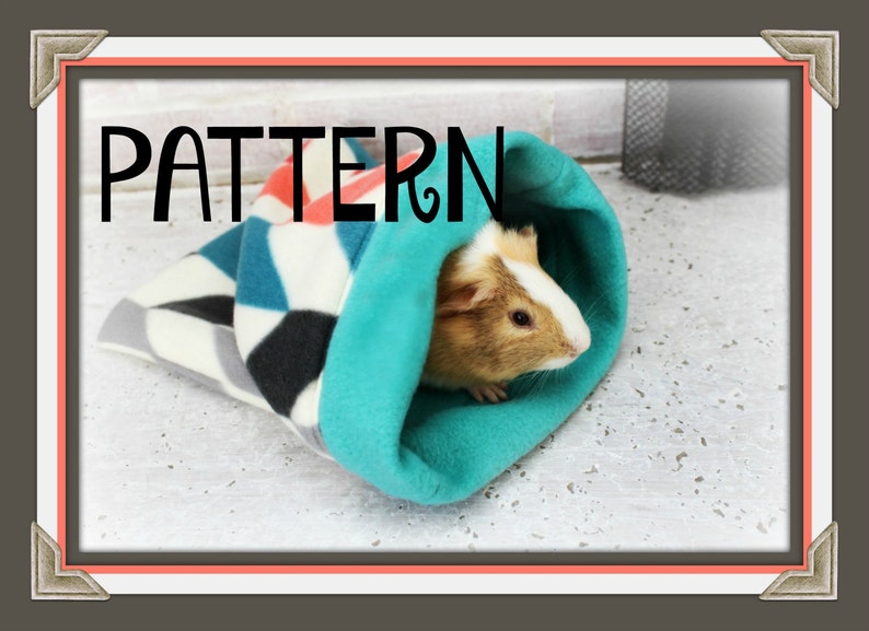 PATTERN Tutorial Snuggle Sack Small Animal Guinea Pig Etsy