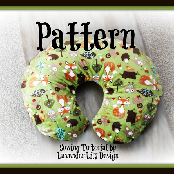 PATTERN - Tutorial - Breastfeeding Pillow Pillowcase - Nursing Pillow Pillowcase - PDF - Instant Download - Step By Step Instructions