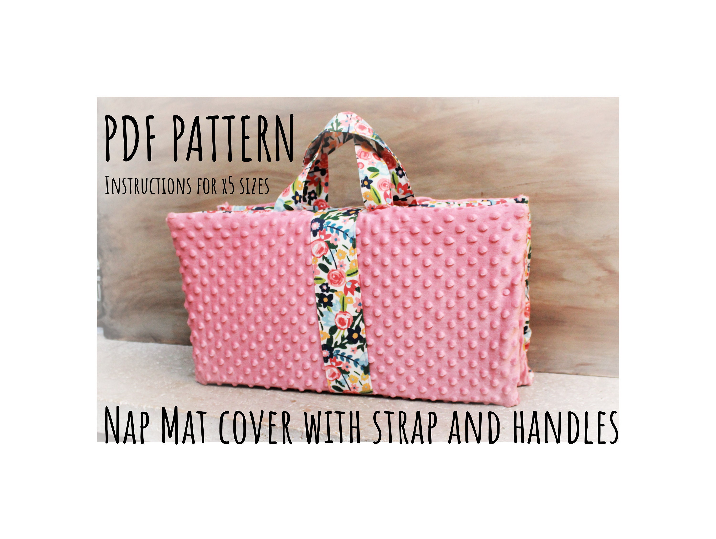 Nap Rug Pattern PDF Tutorial - Nap Mat Cover With Strap and Handles SEWING Pattern ...