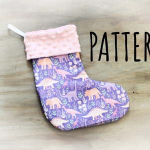 PATTERN/Tutorial Baby Christmas Stocking Pattern/Tutorial - instant download - DIY - sewing