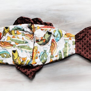 Catch Of The Day Swaddle With Fall Fish Print 45x45 For Babies main image 1